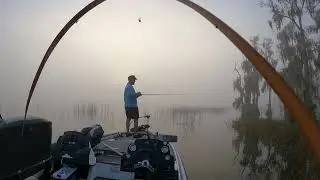 We caught 6 by 8 am and David catches a Bill Dance Quantum baitcasting combo