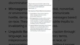 Racist Meta Communication #metacommunication #psychology #humanbehavior #learnpsychology #wisdom