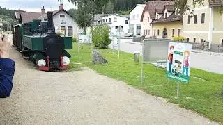 Waldviertelbahn - Ausfahrt aus dem Bahnhof Langschlag