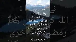 Akhri Ashray say related Sahi Muslim Hadees 💖🌟💫 #studyofislam