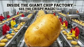 Inside a Modern Potato Chips Factory &ndash; Watch How Potatoes Turn Into Crispy Chips!😲🍟