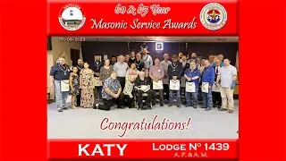 05-08-2023: Katy Lodge 1439 Masonic Service Awards (raw).