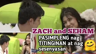 Pbbupdateday41 ZACH and SEHAM PASIMPLENG nag TITINGINAN at nag sesenyasan 🤗