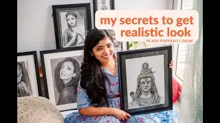 How to get realistic look in any portrait that you try, mistakes to avoid and Drawing principles 