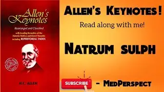 Natrum sulph: Allen's Keynotes :Read along with me