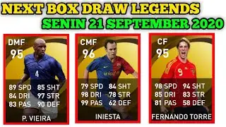 NEXT BOX DRAW LEGENDS SENIN 21 SEPTEMBER 2020 || PES 2020 MOBILE