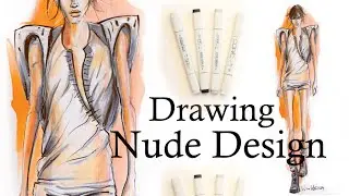 Women Fashion Drawing from sratch #copicdrawing #fashiondrawing