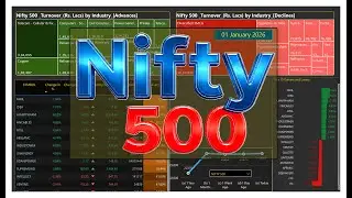 Nifty 500 Highlights | 01 JAN 2026 | Trade Turnovers and leading stocks