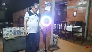Revisión de aro de luz  para videos