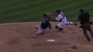 TB@SEA: Almonte throws out Gimenez at the dish