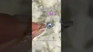 Engagement ring based on your star sign: LIBRA ♎️ | Aura Oval Cut Sapphire & Diamond Ring. #Libra