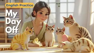 My Day Off Routine in English | Slow English Practice | Listening and Speaking Practice