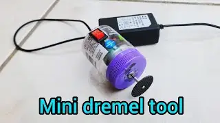 How to make a mini dremel tool | DIY Rotary tool