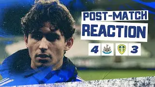 &ldquo;We deserved more&rdquo; | Brenden Aaronson | Newcastle United 4-3 Leeds United
