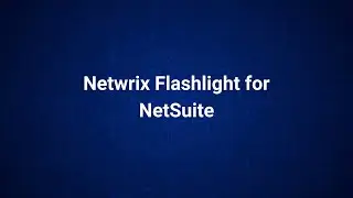 Netwrix Flashlight for NetSuite