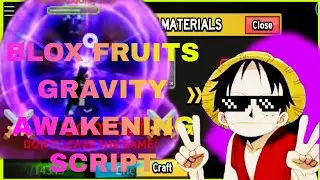 BLOX FRUITS GRAVITY FRUIT AWAKENING FULL GUIDE ROBLOX SCRIPT | AUTO FARM | AUTO MASTERY | REDZ HUB