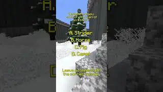 Can You Control a Mob With a Carrot on a Stick ? #shorts #minecraft