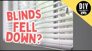 🔥 How to Rehang Window Blinds That Fell  |   Easy DIY Fix
