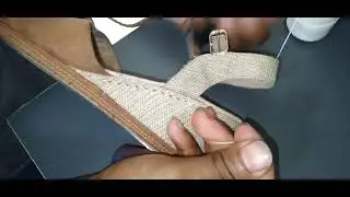 COSTURA DE SAPATEIRO EM SANDALIA ANABELA