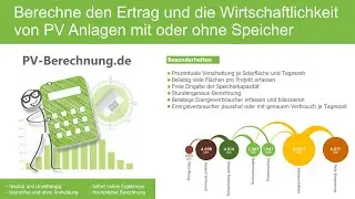 Basiskurs Solarrechner - Wie mache ich eine Berechnung mit dem PV Rechner