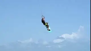 Kitesurfing Technique - Front Roll Tail Grab Board Off