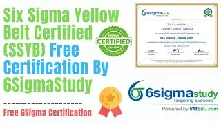 Six Sigma Yellow Belt Certified (SSYB) Free Certification By 6SigmaStudy | 100% Free Certification