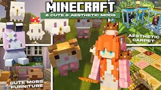 8 Cute And Aesthetic Minecraft Mods Texture Pack 1.20-1.21+ Java Edition | Hamster,Ghosts etc.