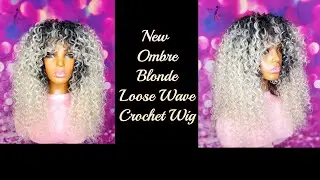 New Ombre  Blonde Loose Wave Crochet Wig/ Lynnskinkykreations#crochetbraids #crochetwig #613wig