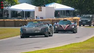 $ 60 MILLION PAGANI HILLCLIMB MADNESS - 760VR, HP Barchetta, UNO, VIOLA & MORE