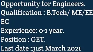 Mechanical jobs |16.3.2021 | Mechanical engineering jobs | Employment news for mechanical engineers