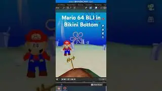 Mario 64 BLJ in Bikini Bottom (libsm64)