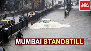 Heavy Rainfall Submerges Low Lying Areas Mumbai, Daily Life Disrupted