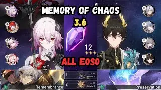Memory of Chaos 3.6 | ALL E0S0 Clear (3 Star) | Honkai: Star Rail 3.6
