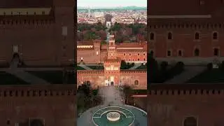 Italy Tours, Castello Sforzesco di Milano drone video