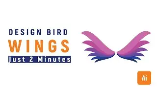 How I Design Flying Bird Wing in Just 2 Minutes | Birds Wings | Adobe Illustrator cc