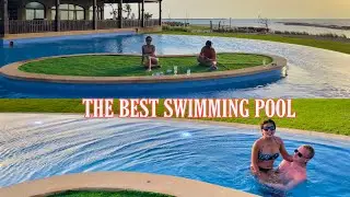 MINI SAND BAR + MORE SWIMMING + LUNCH AT THE POOL | FILBRIT COUPLE