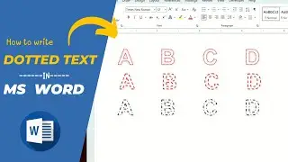 How to apply stylish dotted outline around text in MS WORD ?