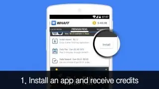 WHAFF REWARDS 2016 60$ in a day 60 баксов в день на GOOGLE PLAY