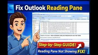 Outlook View-2007-2010 -Outlook Reading Pane Right Side Problem Fix | Outlook 2007 Full Solution