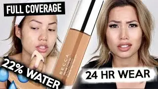 NEW HAIR + BRAND NEW BECCA ULTIMATE COVERAGE 24 HR CREME FOUNDATION | REVIEW