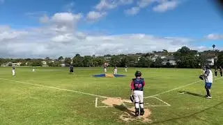 Baseball in the break vs AUS Day 1