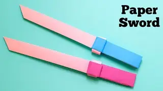 How to make paper sword | Origami paper sword | DIY Paper knife | Paper weapon | school project idea