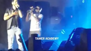 تامر حسني 180 درجة من حفلة الجامعة الكندية 2014 | TamerAcademy