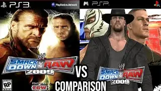 Smackdown VS Raw 2009 PS3 Vs PSP
