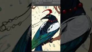 Magpie #art #artedigital #artist #illustration #artwork #digitalart #dirds #artshorts #speedpaint