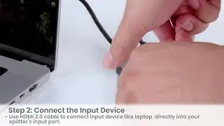 How to Connect avedio links HDMI Splitter 1 in 2 Out