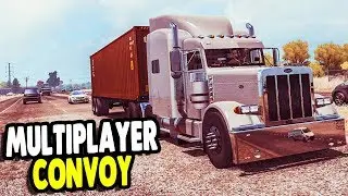 BIG Multiplayer AMERICAN Trucking Convoy | Join in Description | America Truck Simulator Gameplay