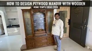 How to Design Playwood Temple With Wooden Beautiful Lakdi ka Mandir Design #temple #design 