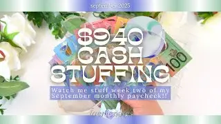 $940 Weekly Cash Stuffing 💸🧚🏻&zwj;♀️Australian Budgeting, Zero-Based Budget