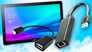 Как подключить USB-сетевая карта к планшету через OTG